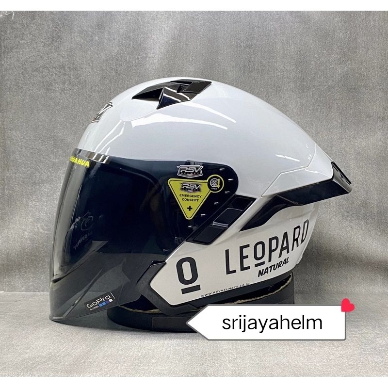 HELM RSV SV 300 WHITE PAKET GANTENG LEOPARD