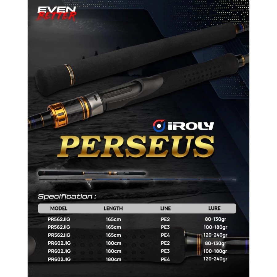 joran jigging iroly perseus PS602  & PS562 pe 2 / Pe 3 / pe 4