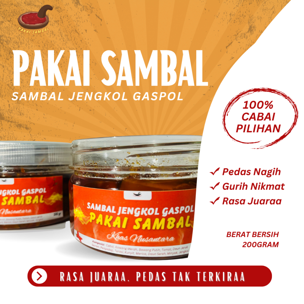 

PAKAI SAMBAL - SAMBAL JENGKOL GASPOL/ JENGKOL SAMBAL BALADO PEDAS