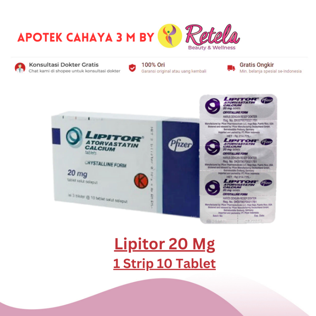 Lipitor 20 mg 10 Tablet