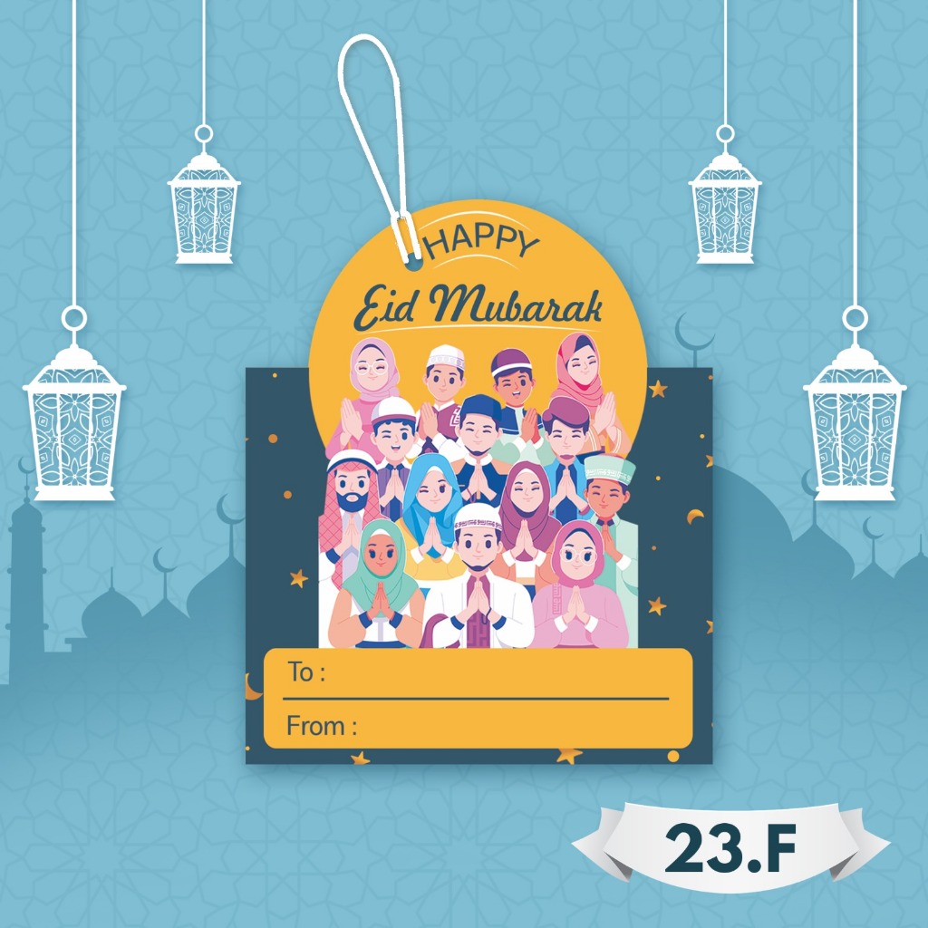 

Hangtag Lebaran kode H 23.F muat uang kertas