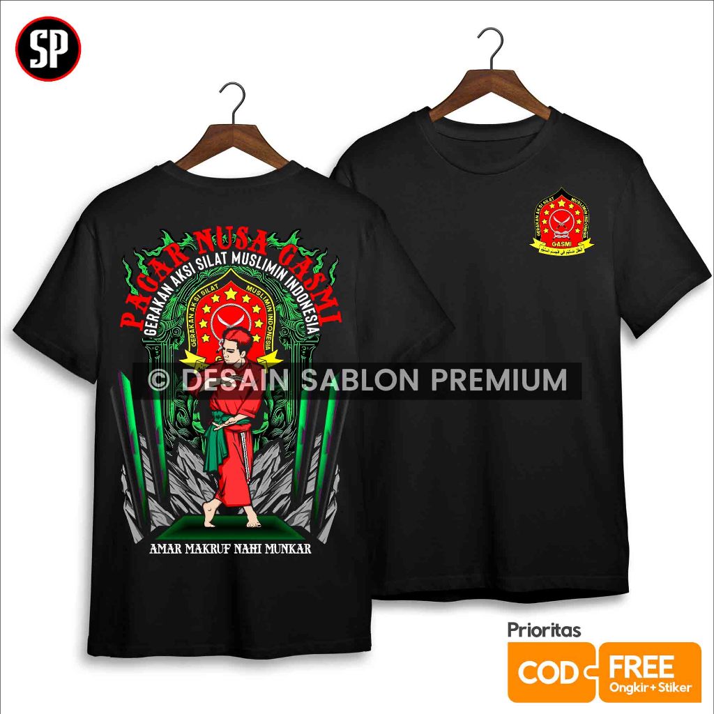 Baju Kaos Pagar nusa GASMI Spiritual of Java - Kaos Distro Pencak Dor Raja Duel