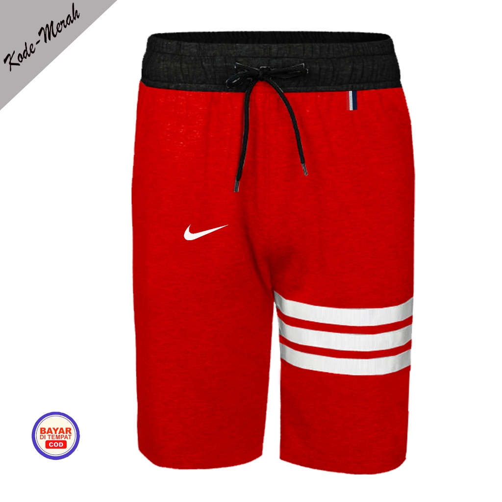 Celana Pendek Pria Nike Sporty Olahraga/Celana Katun Premium Pinggang Rib Elastis/Celana Pendek Seha