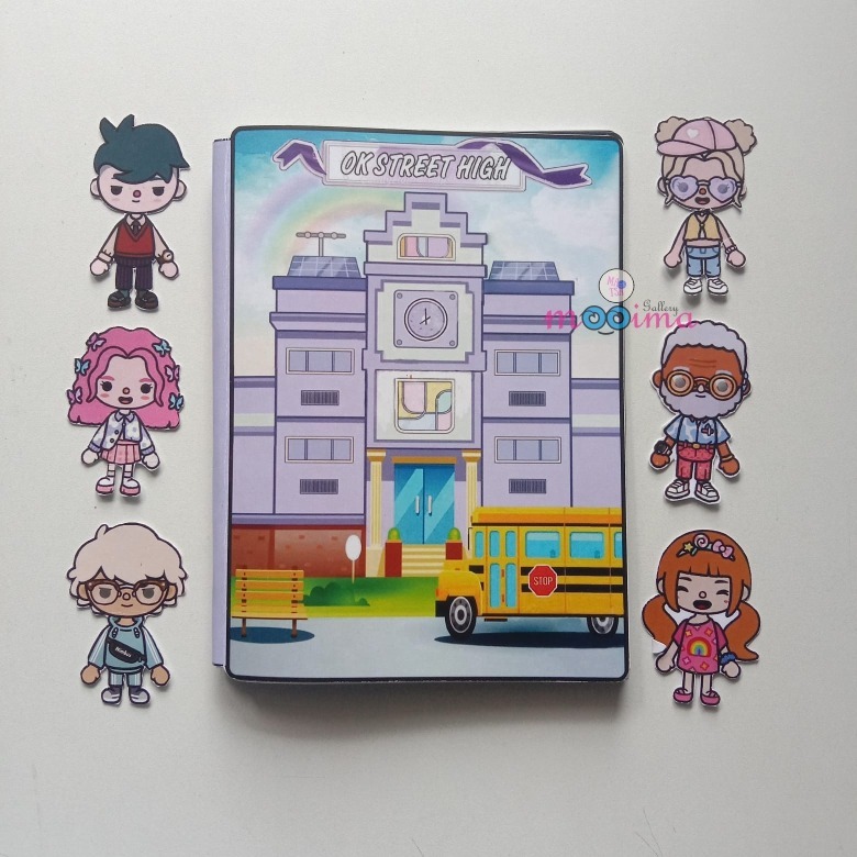 Toca boca life world high school paper doll toca boca viral