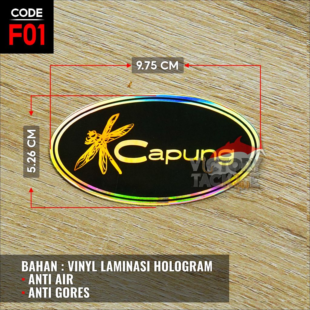 

Stiker Pancing Vinyl Anti Air dan Anti Gores - Label & Stiker Berkualitas Tinggi KODE F