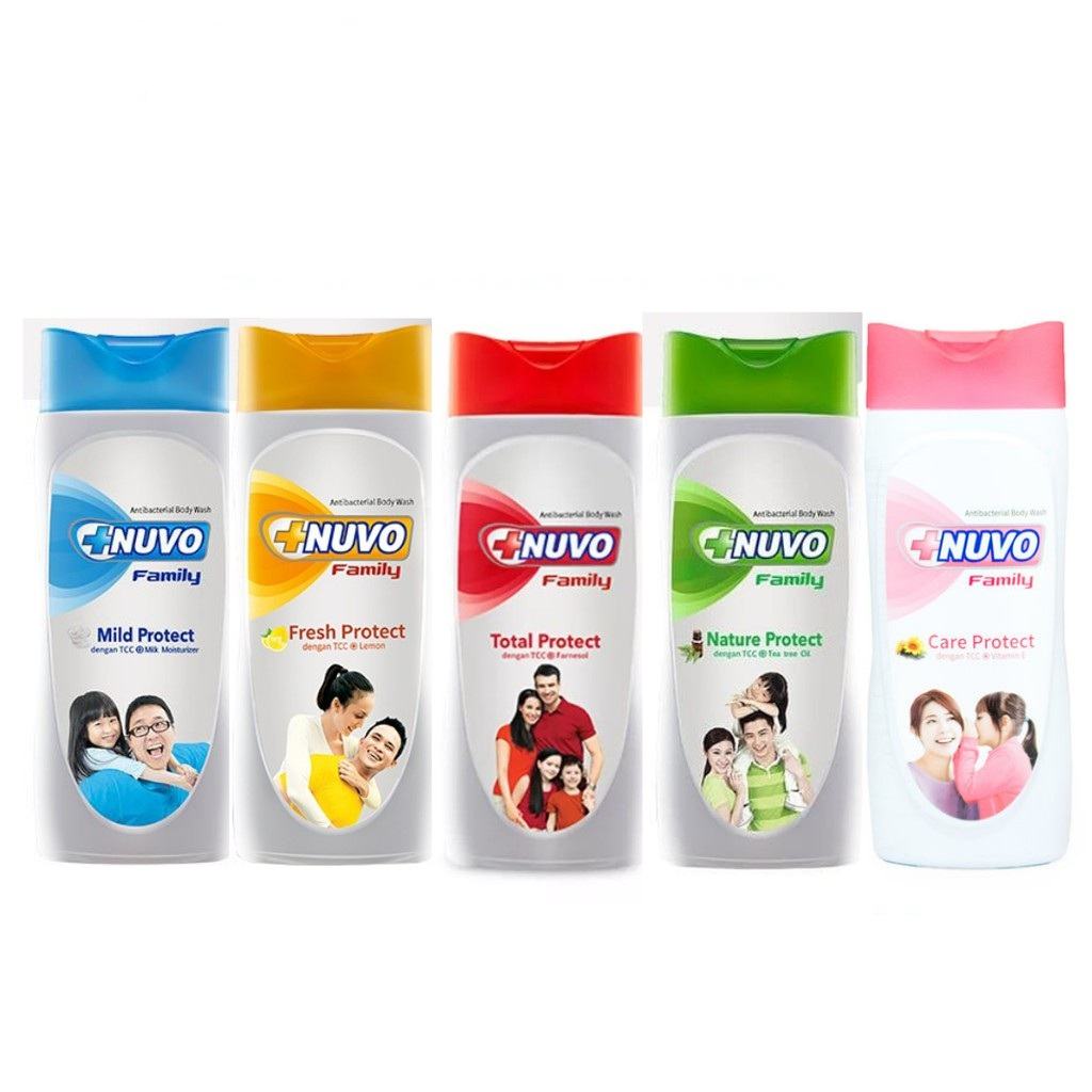 Sabun cair NUVO family botol 250ml / body wash