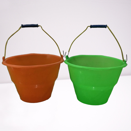 [4pcs] Timba/timbo cor anti pecah warna orange dan hijau | ember plastik