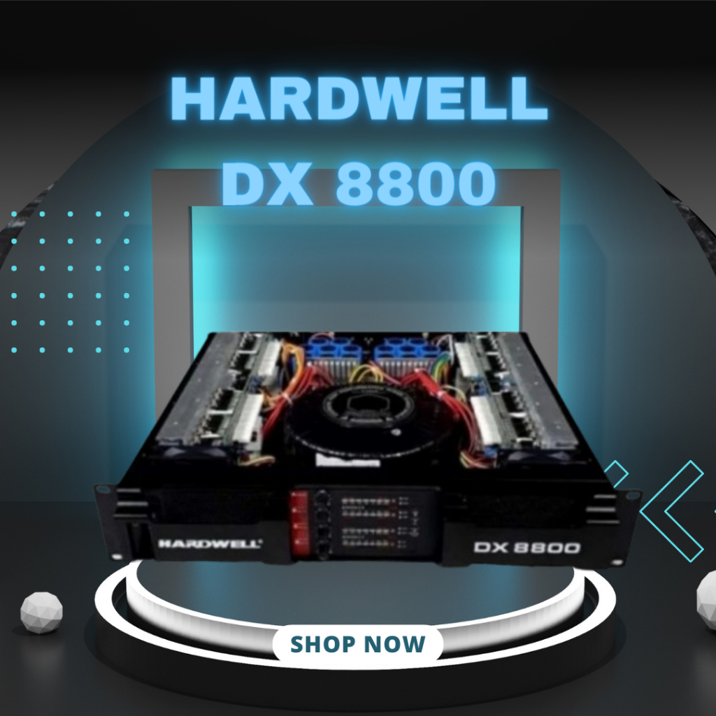 POWER AMPLIFIER HARDWELL DX 8800 / DX8800 / DX-8800 4 CHANNEL GARANSI RESMI HARDWELL