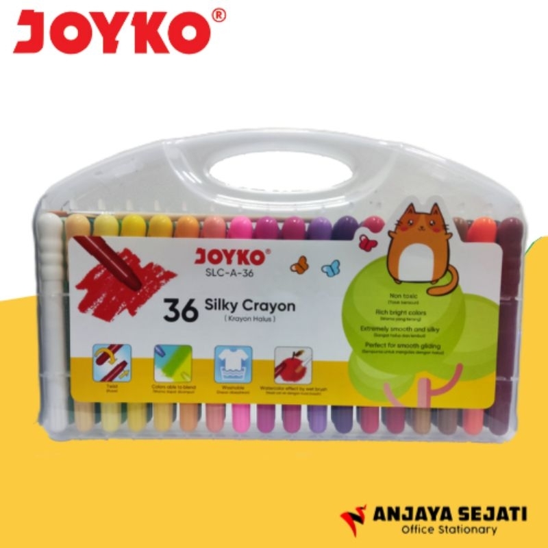 

Silky Crayon Joyko | Crayon Halus 36 Warna
