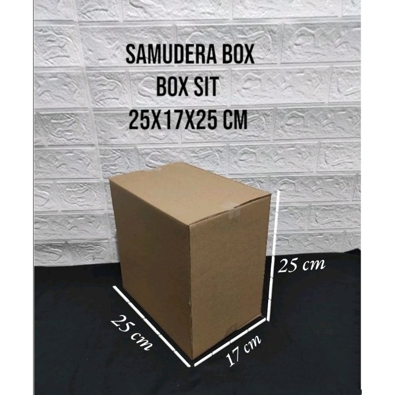 

kardus karton box uk 25x17x25 cm ST singgle wall polos