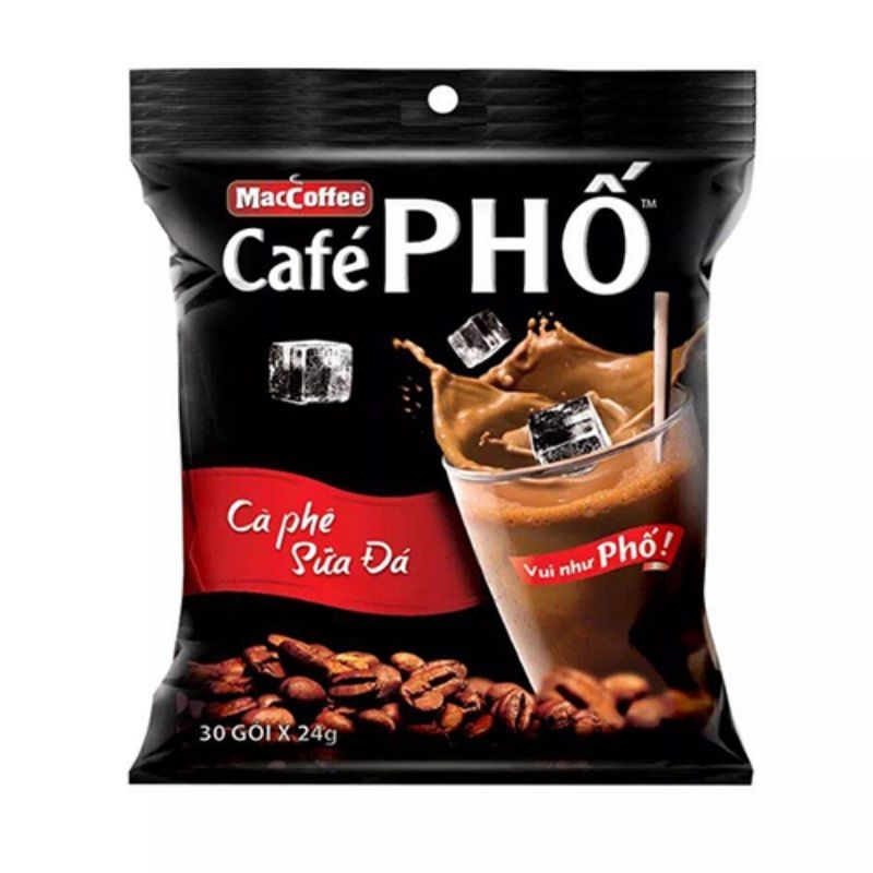 

MacCoffee Vietnamese Iced Coffee Cafe Pho Vietnam - 1 Sachet (24 gr)