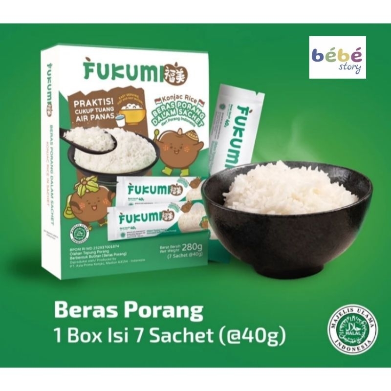 

FUKUMI - BERAS PORANG BOX SACHET 280 GRAM / SHIRATAKI