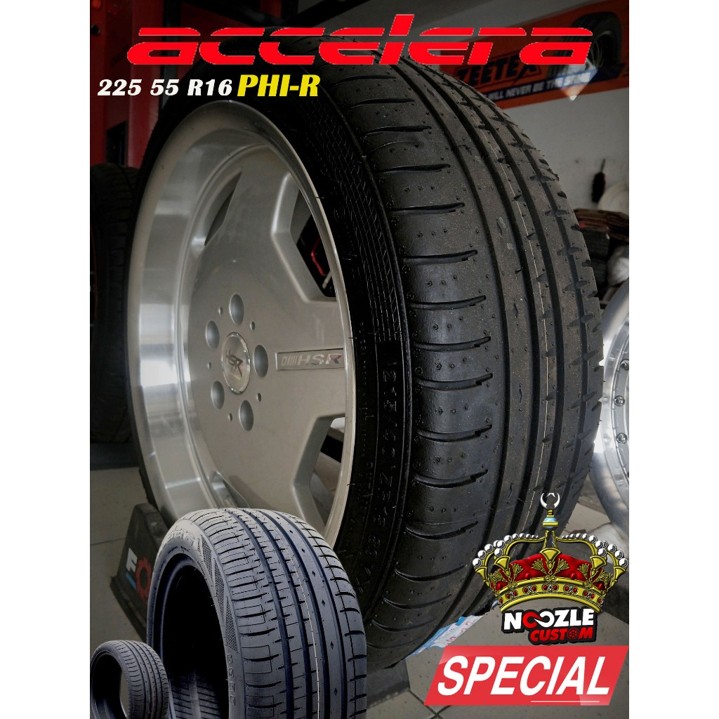 Ban Mobil 225 55 R16 Merek Accelera Ban Luar Ring 16 Type PHI-R