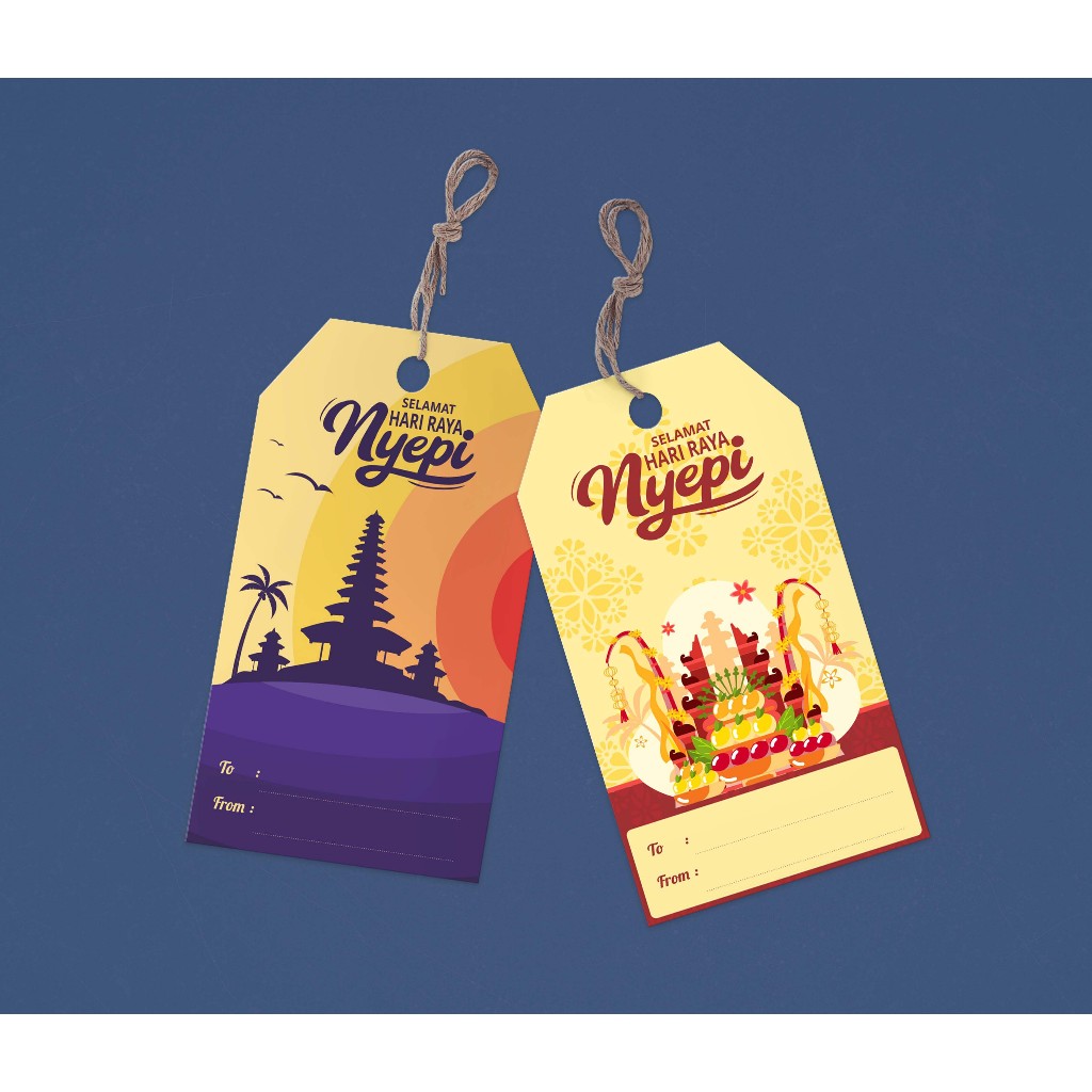 

Hang Tag Label Gantung / Stiker Tema Hari Raya Nyepi Silence Day