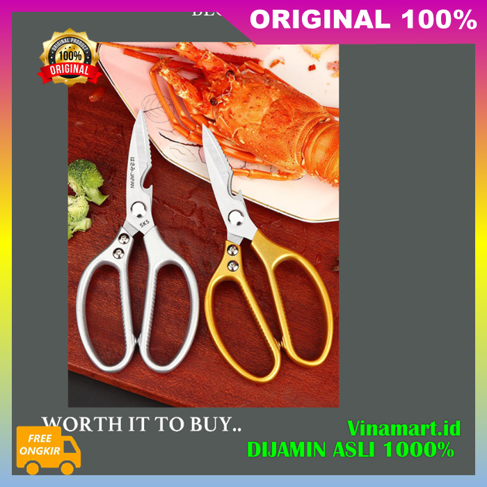Gunting Baja SK5 Japan Gunting Serbaguna Kuat Tajam ORIGINAL ASLI 100%