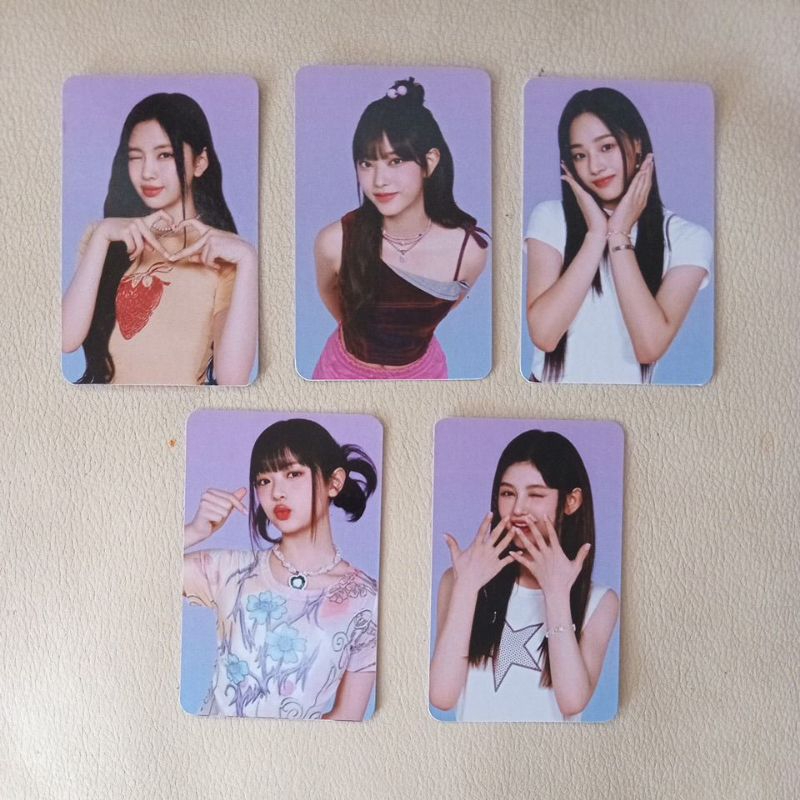 Photocard Newjeans Mcd (unofficial) dua sisi