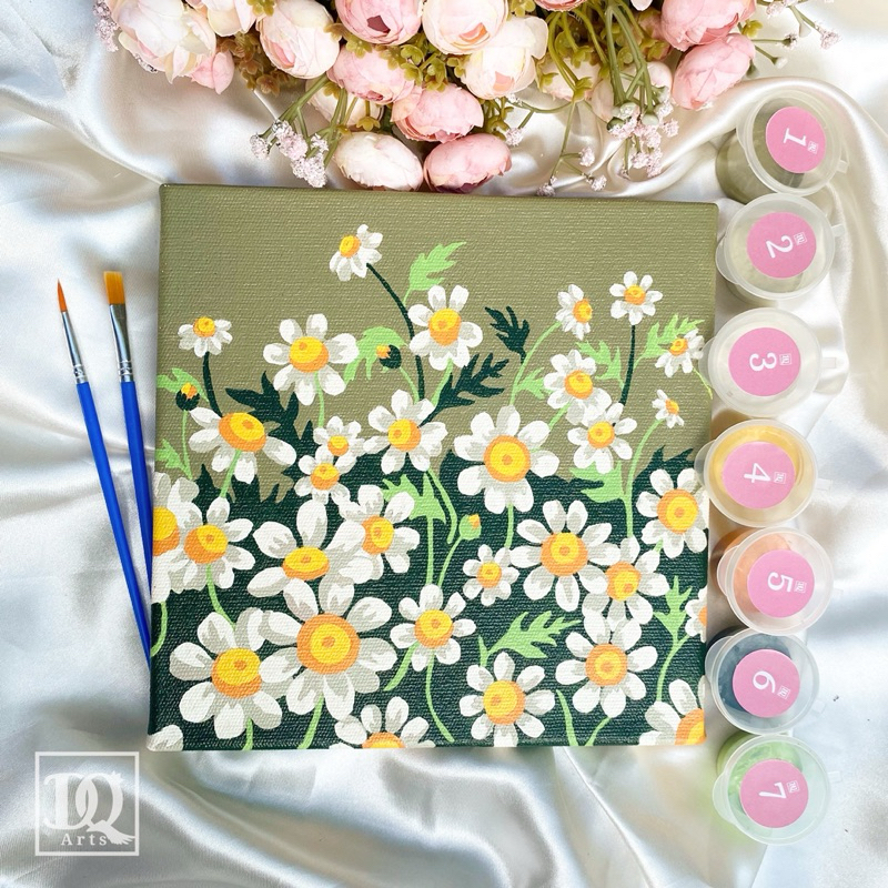 

(PURITY) Paint by Number Kit by DQ Arts (7 Colors)