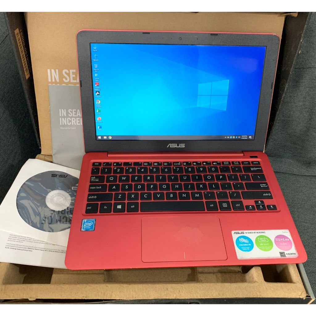 NOTEBOOK ASUS E202S/INTEL CELERON/RAM2GB/HDD500GB/WIN10/CANTIK/MULUS/NOMINUS/SIAPPAKAI/SECOND/FULLSE