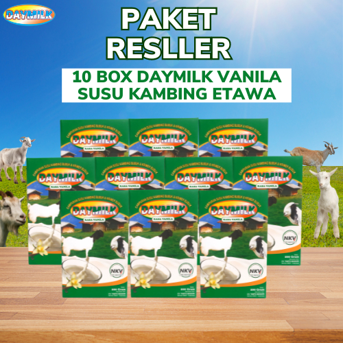 

DAYMILK 10 BOX Rasa Vanila - Atasi pernafasan & Persendian (Susu Kambing Etawa Terlaris)