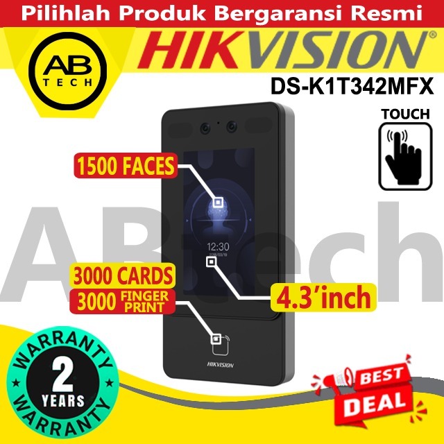 HIKVISION DS-K1T342MFX - HIKVISION Face Recognition Terminal