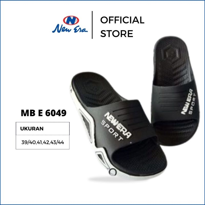NEW ERA PVR MB 6049 100% Ori - Sandal Selop Karet Anti Slip Sandal Pria Awet Berkualitas
