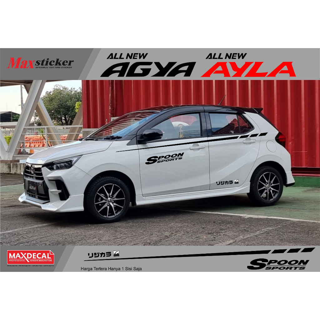 STICKER LIST BODY MOBIL AGYA AYLA STIKER BODY SAMPING AGYA AYLA NEW