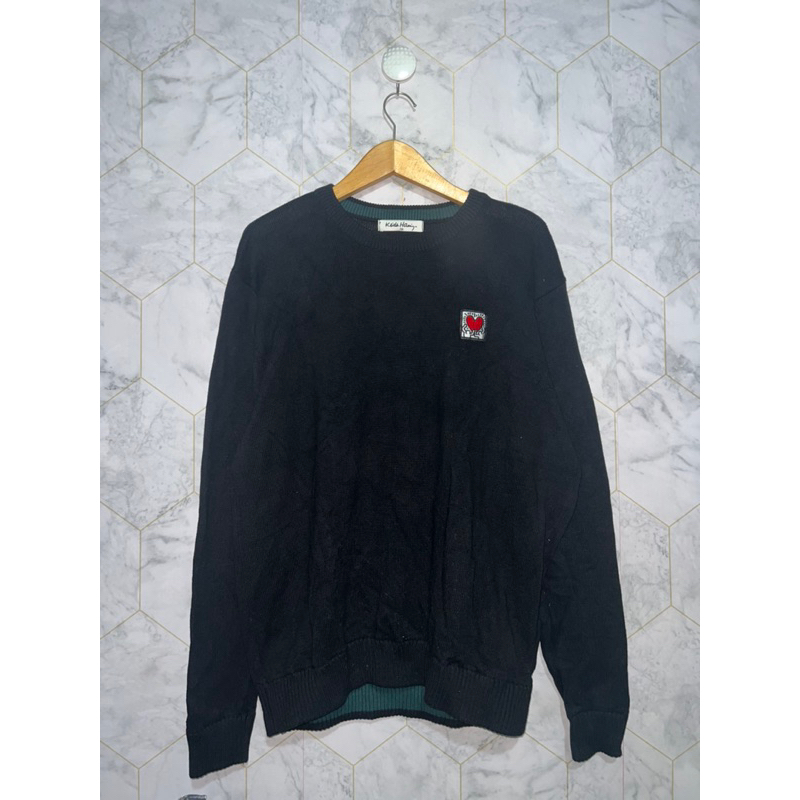 rajut oversize keith haring hitam