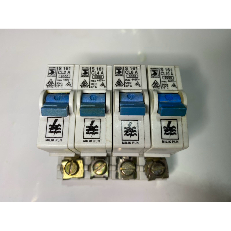 MCB PLN BBC S 161   CL 2A , CL 4A , CL 6A , CL 10A  ORIGINAL  barang bekas normal