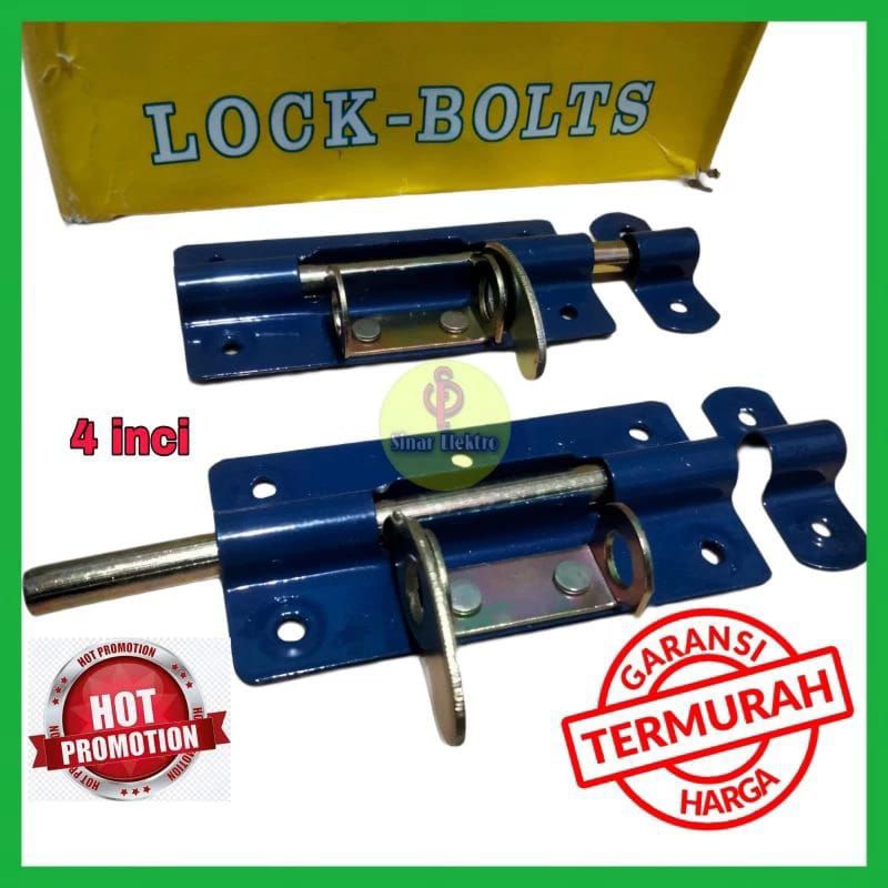 Gerendel Pengait Gembok/Grendel Slot Pintu Jendela 4 inch/Gerendel Pintu dan Jendela