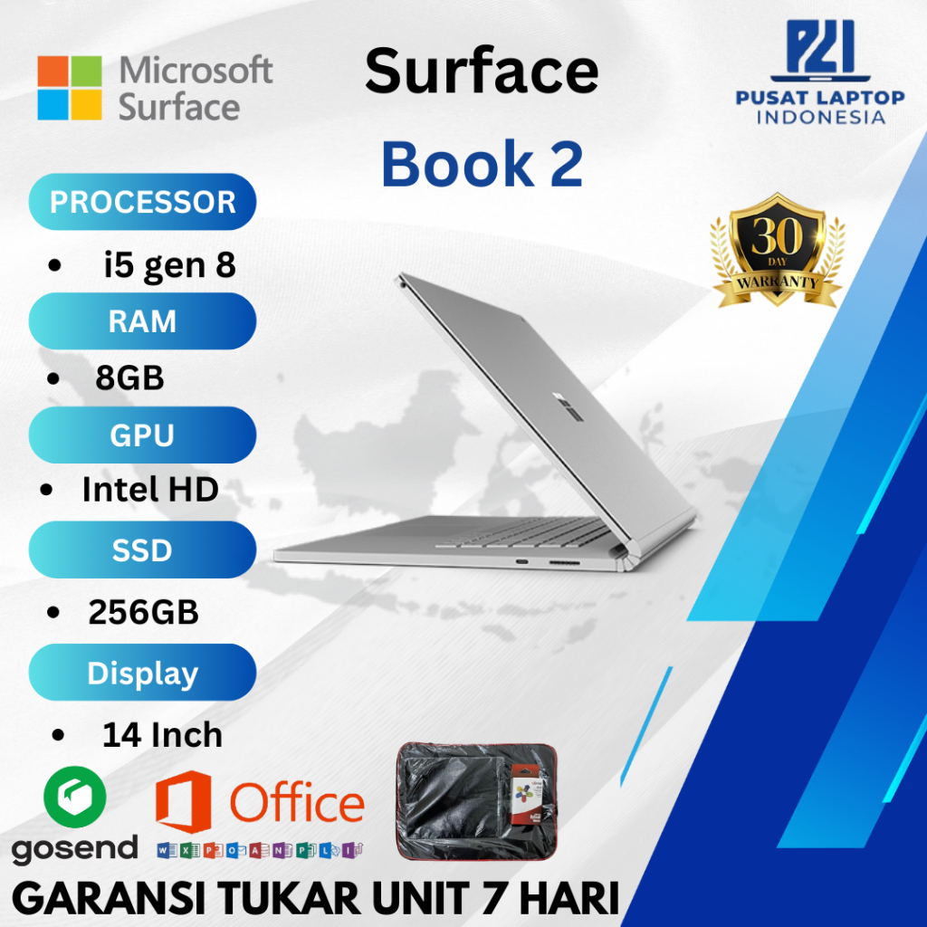 Microsoft Surface Probook/Laptop 3 Laptop 1 Book 2 i7 gen 6 Second ORI