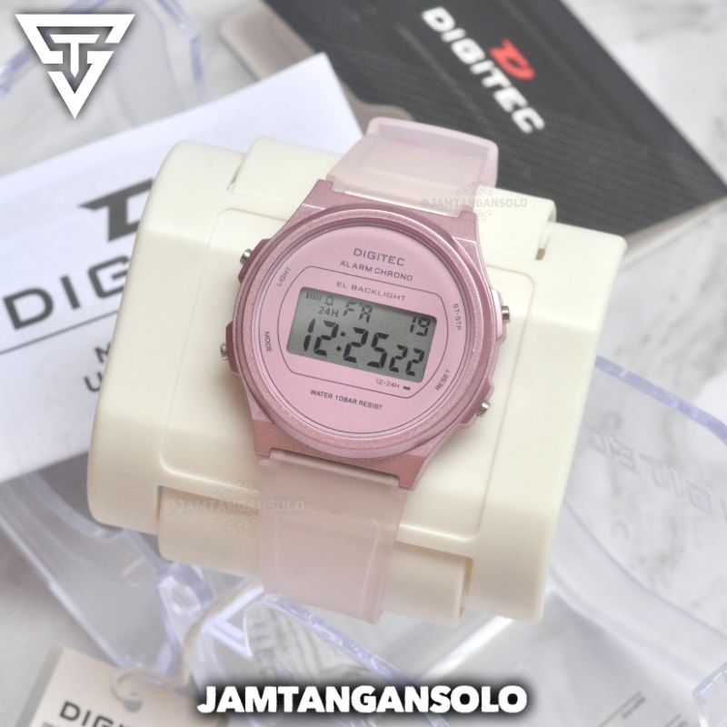 JAM TANGAN WANITA DIGITEC CARLIE ORIGINAL WATER RESIST 100 METER BERENANG DIGITAL RUBBER OLAHRAGA SP