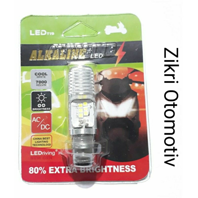 Bohlam Lampu Depan Led  Alkaline Ac/Dc Beat fi esp Beat Pop scoopy fi vario 125 old Beat Karbu Vario