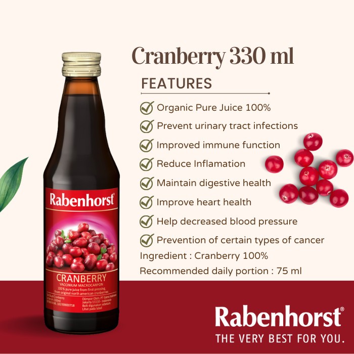 

Rabenhorst Cranberry Pure Juice 330ml