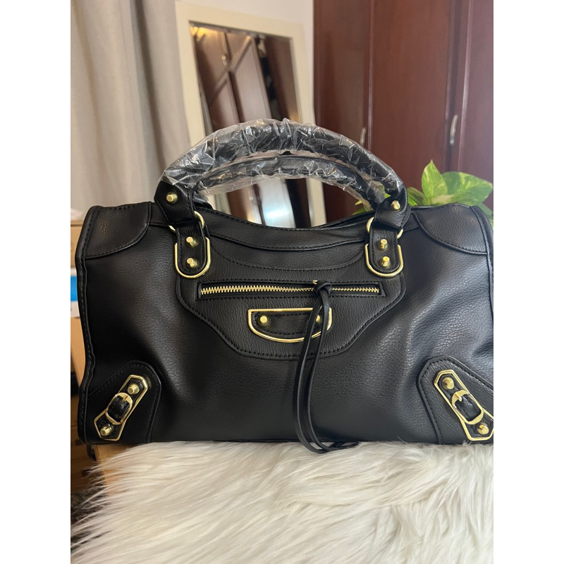 Tas Wanita Balenciaga Citi Kulit Asli  Zipper BB