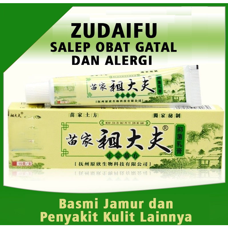 100% ORIGINAL PROMO ORI ZUDAIFU SALEP OBAT UNTUK ALERGI GATAL JAMURAN JERAWAT EKSIM PSOARISIS (SALEP