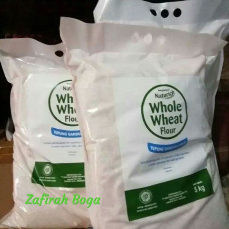 

Suah REAY Tepung Naturih Whle Wheat FlurTepung Ganum Utuh 1Kg Repak 1