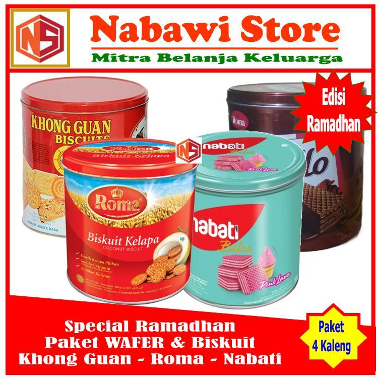 Paket Spesial Ramadhan. Khong Guan Biskuit Roma Biskuit dan Wafer Nabati Wafer. Paket 4 Wafer