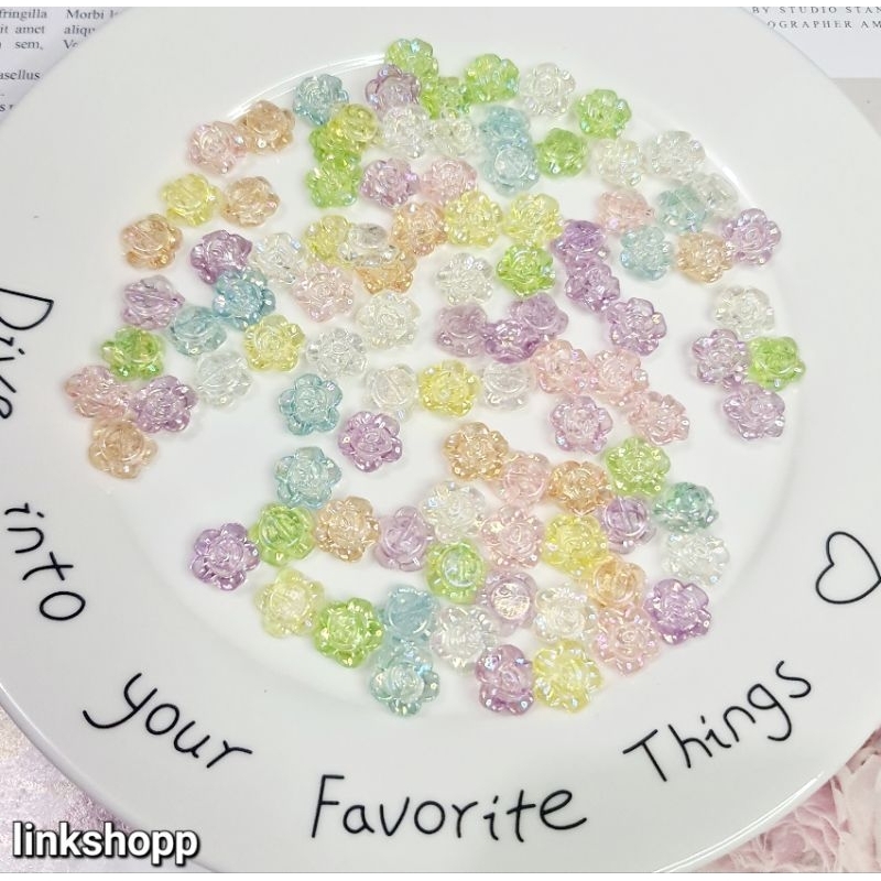 MANIK MOTE BUNGA MAWAR BENING AB