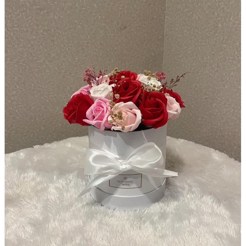 BT FLORIST BLOOM BOX BUNGA SABUN / SOAP FLOWER ROSE / BUKET BUNGA POT