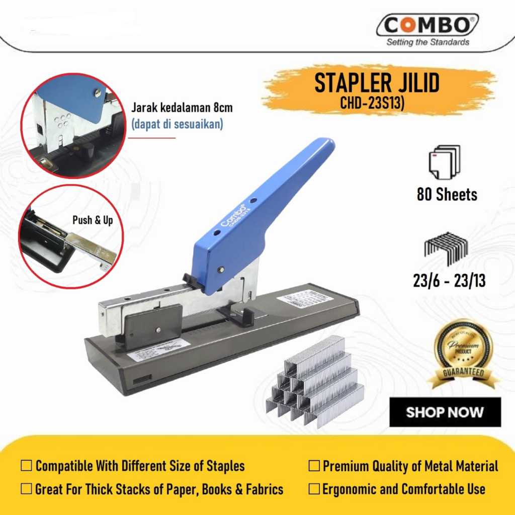 

Alat stapler jilid besar 23S13/HD12N/23/ Combo