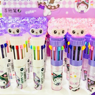 

PULPEN 10 WARNA MY MELODY GLITTER FANCY / BOLPOIN 10 COLOUR BALL PEN