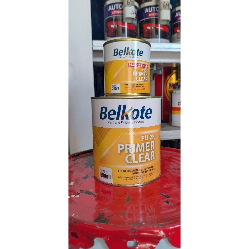 Primer clear, cat dasar transparant untuk alumunium galvanis stainless, kemasan botol double segel