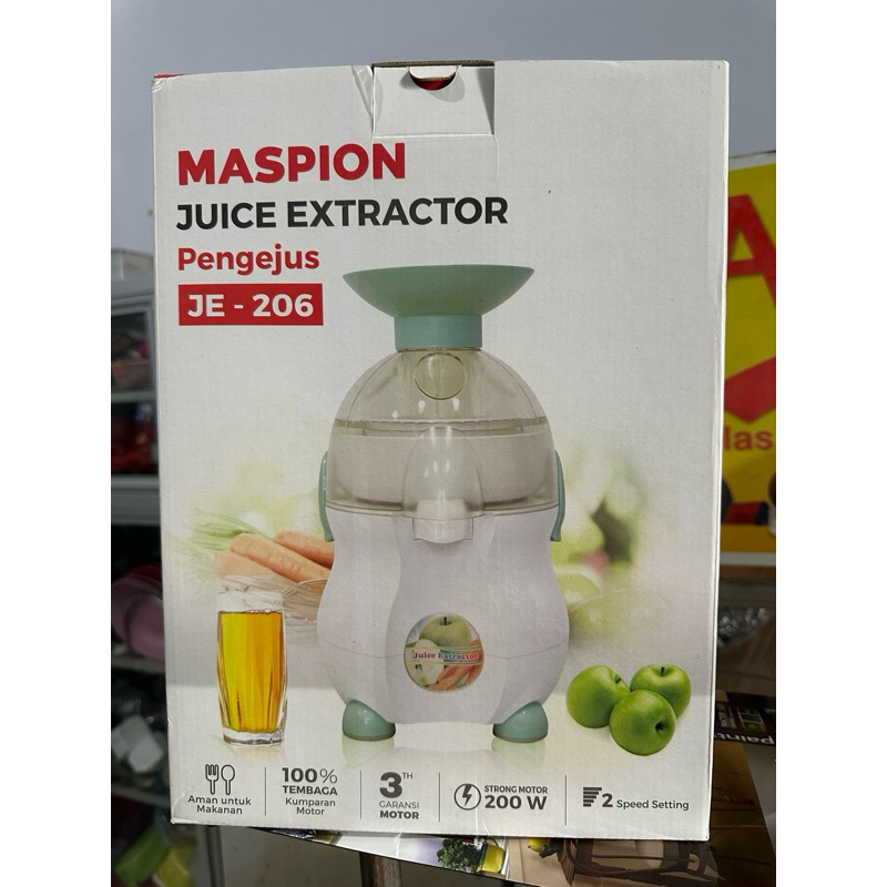 [NEW] JUICER MASPION | JUICE EXTRACTOR JE-206