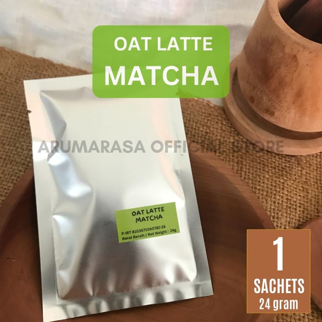 

Instant Oat Latte Matcha - Single Sachet 24g - Vegan Friendly