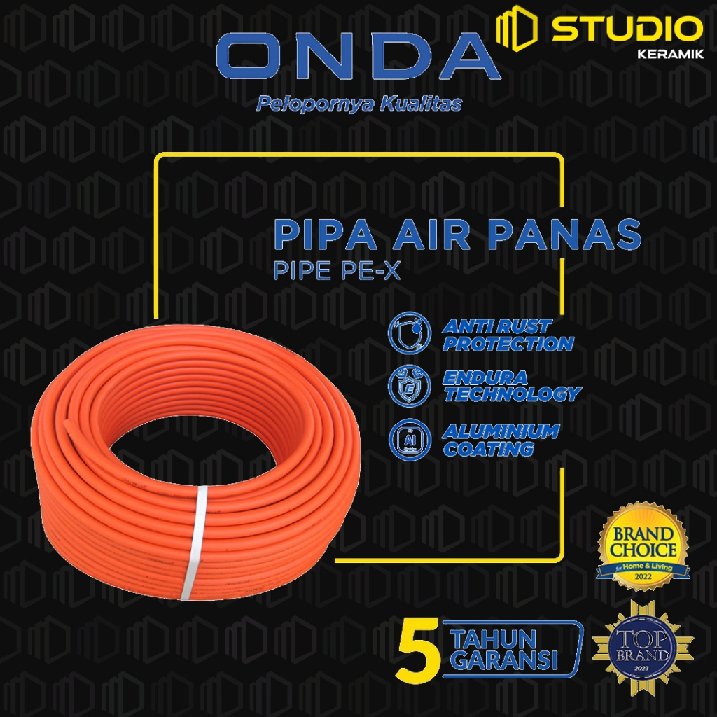 ONDA Pipa Air Panas Pipa PE-X 1 meter