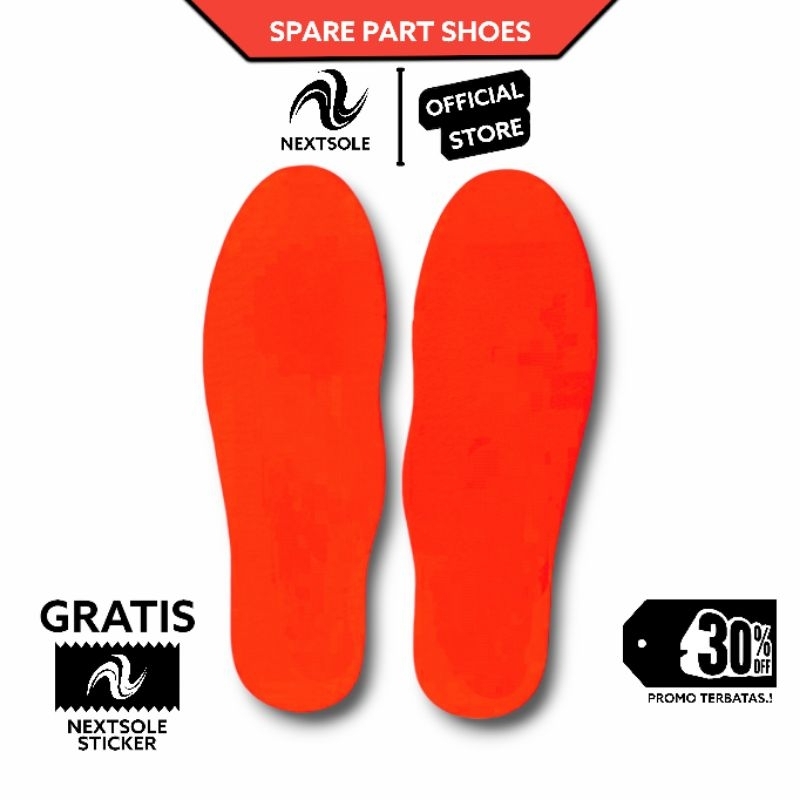 Nextsole - Insole Sepatu Polos Pria & Wanita Cocok Semua Jenis Sepatu
