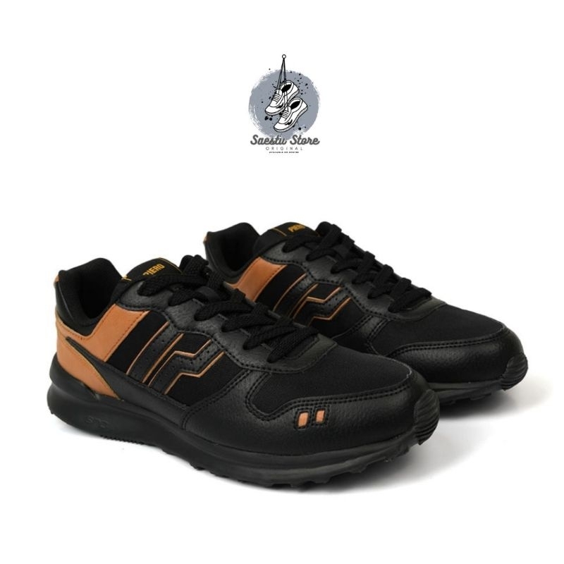 PIERO JOGGER CNY - Black/Brown/Dk Grey