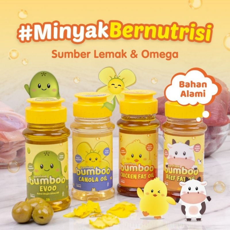 

BUMBOO Minyak MPASI 100 ml Canola Olive Oil / Chicken Beef Fat Oil