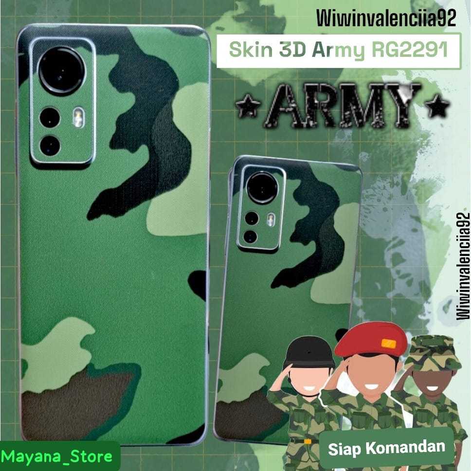 2024 Back Skin 3D Green ARMY ASUS Zenfone 10 9 Indonesia 8 8Flip 8 Mini 7 7Pro 6 5Z 5Q 5 Lite Garski