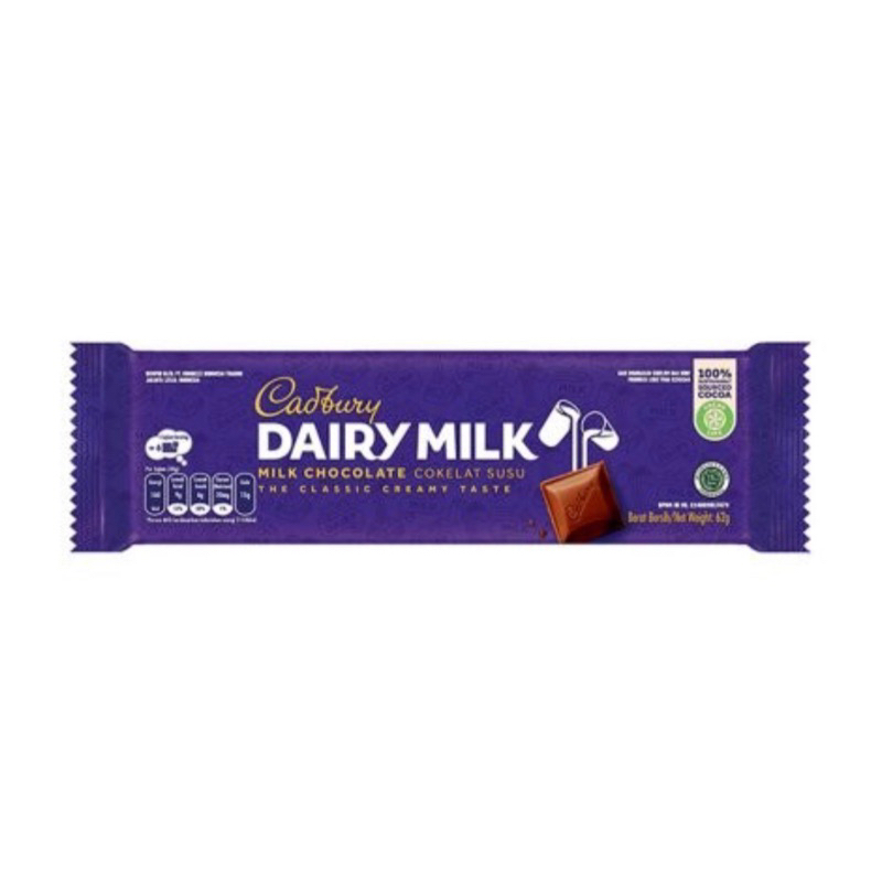 

Cadbury Coklat Dairy Milk 62 gram